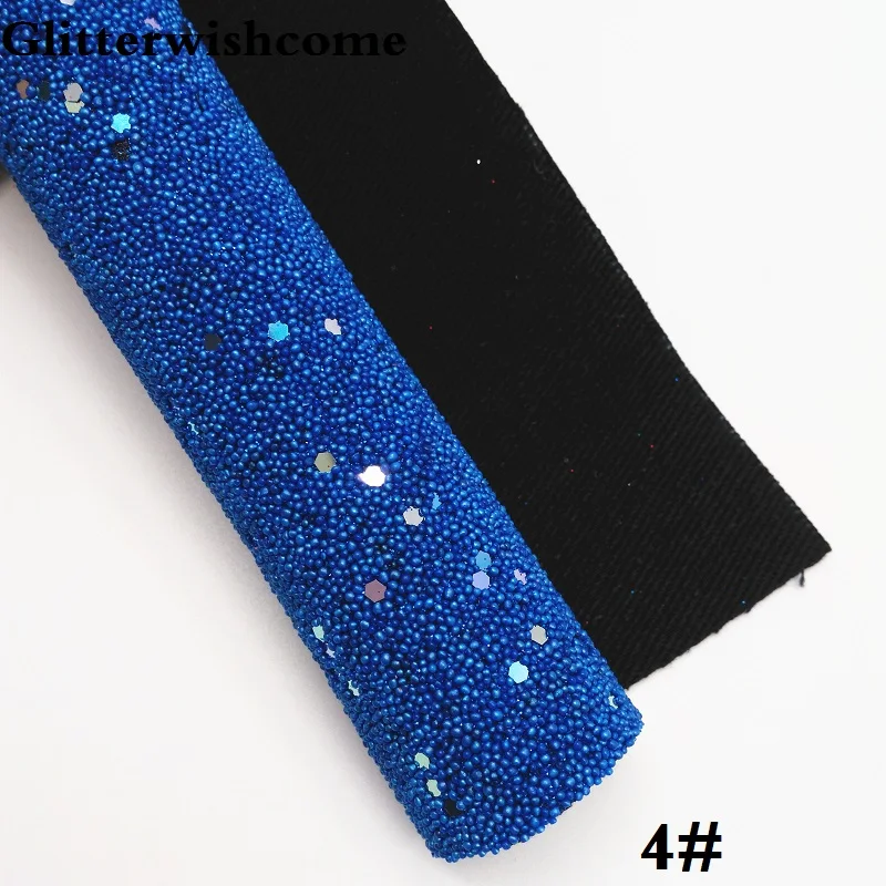 4 Glitterwishcome 21X29 см A4 размер винил для бантов жемчуг блеск кожаные листы для бантов, GM246A - Цвет: 4