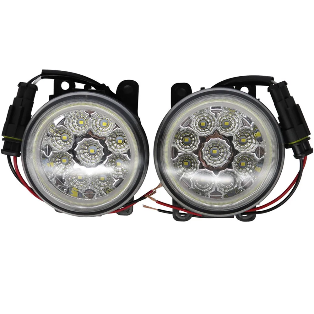 Malcayang новые светодиодные противотуманные фары с ангельским глазом высокой