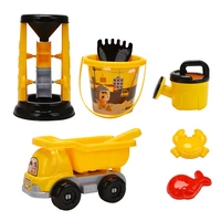 beach toy set beach sand toys playset for kids outdoor sandbox toys includes waterwheel beach buggy bucket watering