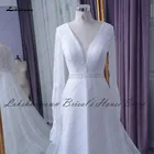Lakshmigown сказочное свадебное платье es Пышное с длинным рукавом богемное свадебное платье 2021 сексуальное с V-образным вырезом Свадебное платье с длинным шлейфом