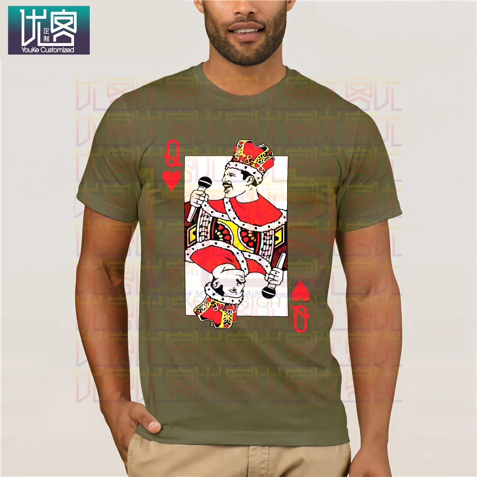 Freddie Mercury Q Joker 2019 Летняя мужская футболка с коротким рукавом популярная круглым