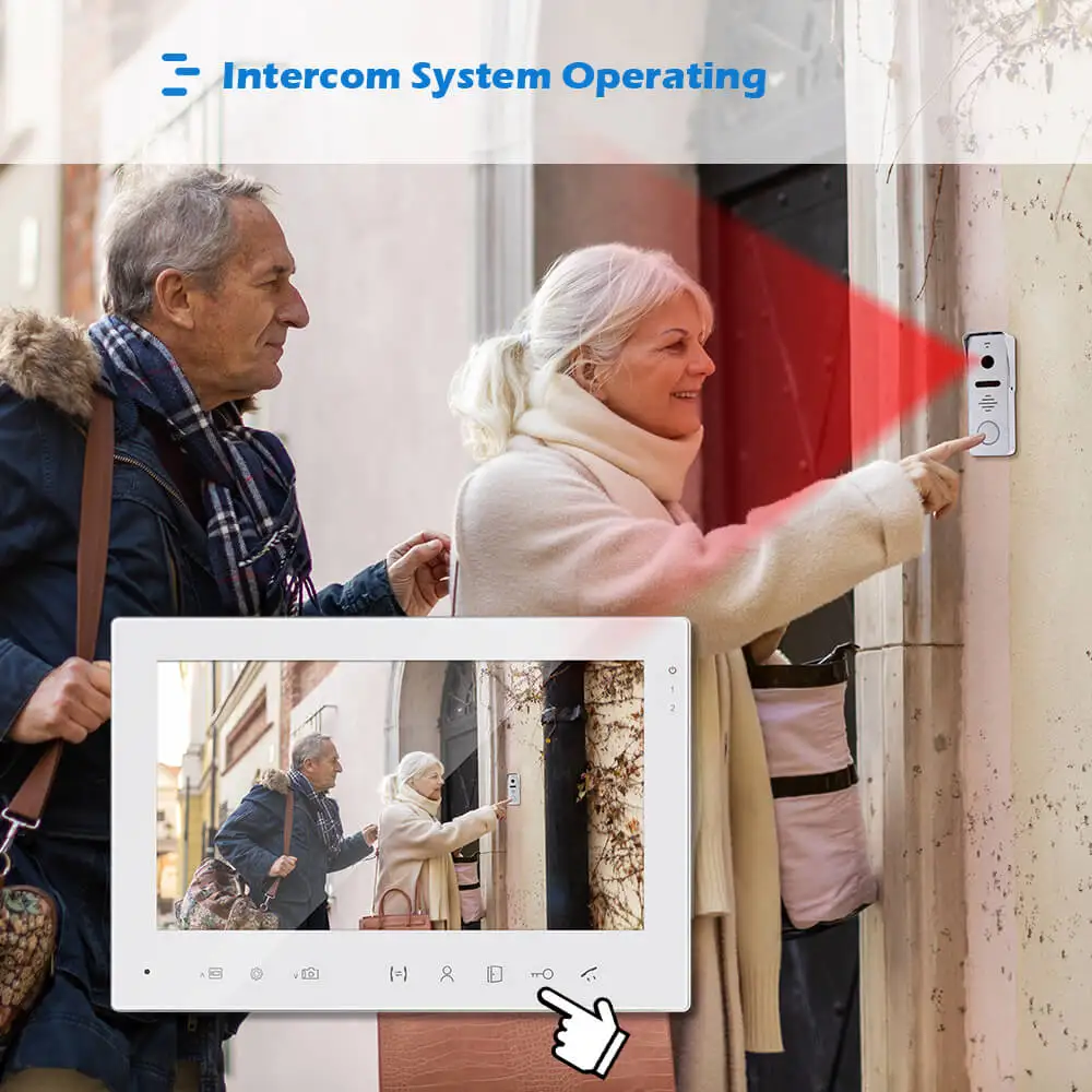 Видео телефон двери внутренной связи для домашней безопасности Системы ИК