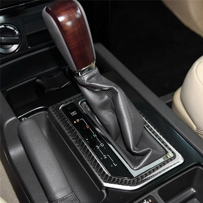 

Подходит для Toyota Land Cruiser Prado 2010-2018 автомобильные аксессуары из углеродного волокна Шестерня панели салона автомобиля декоративный автомоби...