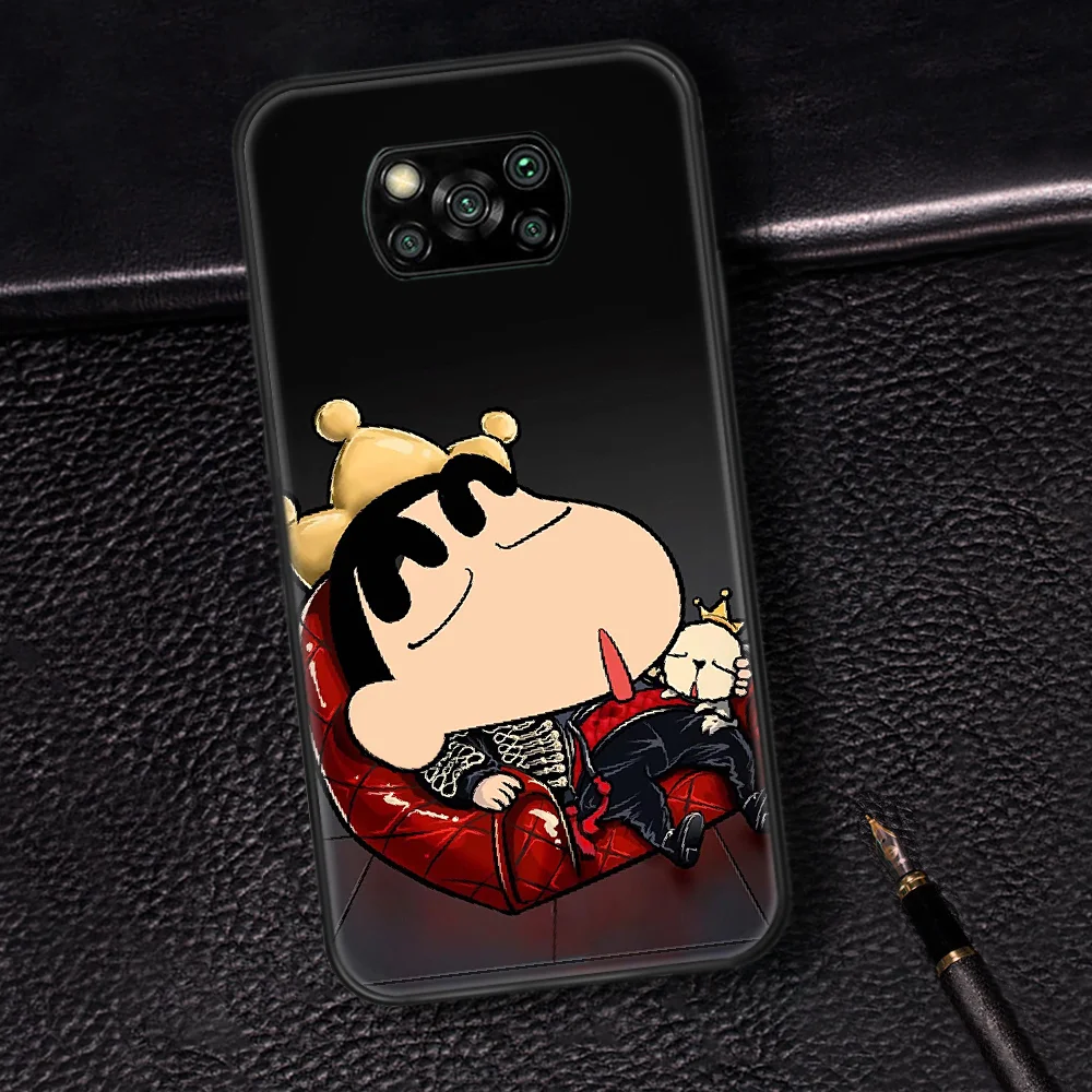 

Crayon Shin Chans Cartoon Phone Case Cover Hull For Xiaomi Mi A2 A3 8 9 SE 9T 10 10T Lite Pro Ultra Poco X3 black Prime Luxury