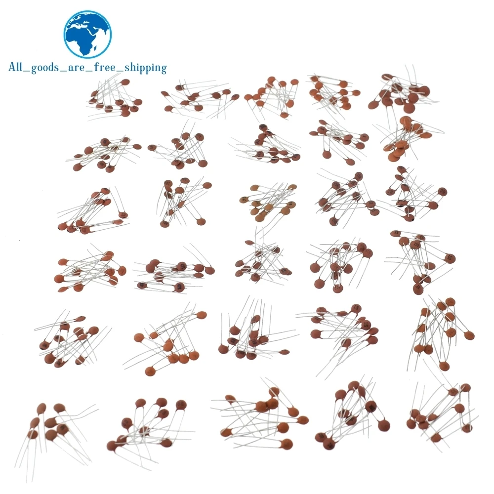 300 шт./лот керамический комплект конденсаторов 2PF-0.1UF 30 значений* 10 шт пакет с электронными компонентами конденсатор Ассорти набор образцов Diy