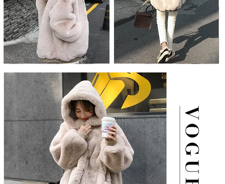 Casual Style Hooded Warm Outwear Winter Women Hoodies Teddy Bear Coat Fashion Female Tops