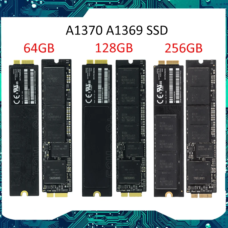 Ноутбук A1370 A1369 SSD 64 ГБ 128 256 для Apple Macbook Air 11 &quot13&quot твердотельный накопитель 6 + 12