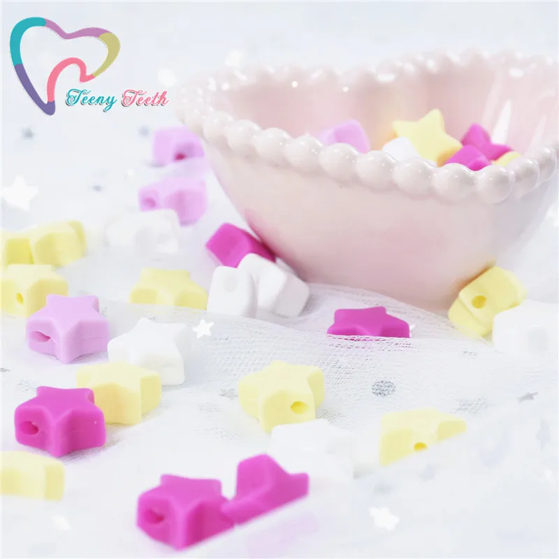 50 шт. силиконовые бусины-прорезыватели для зубов | Украшения и аксессуары