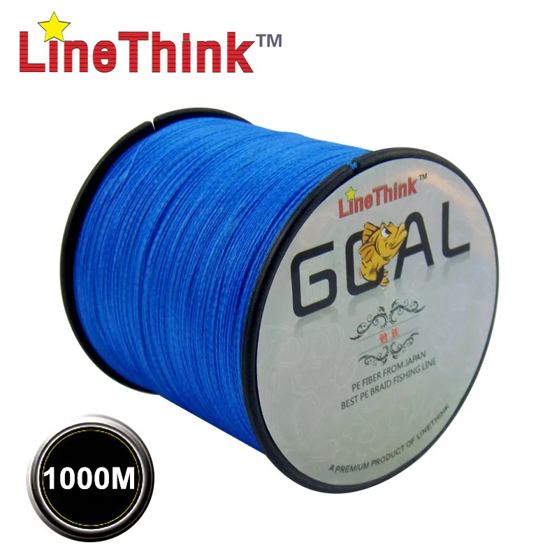 Фото 1000 м GOAL LineThink Фирменная плетеная рыболовная леска лучшего качества из 100% ПЭ 4X, плетеная рыболовная леска, бесплатная доставка №3