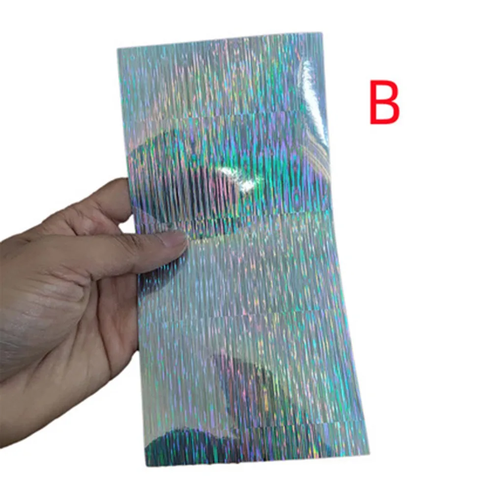 

Tape Lure Stickers 10pcs 20x10cm Flasher/Lure Holographic Lure Hot Sale