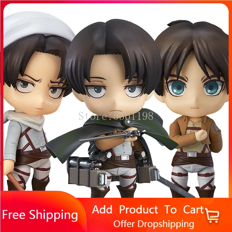 10cm Anime Figure Attack On Titan 390# 417# PVC Action Toys statue Collection Model Doll Gift | Игрушки и хобби