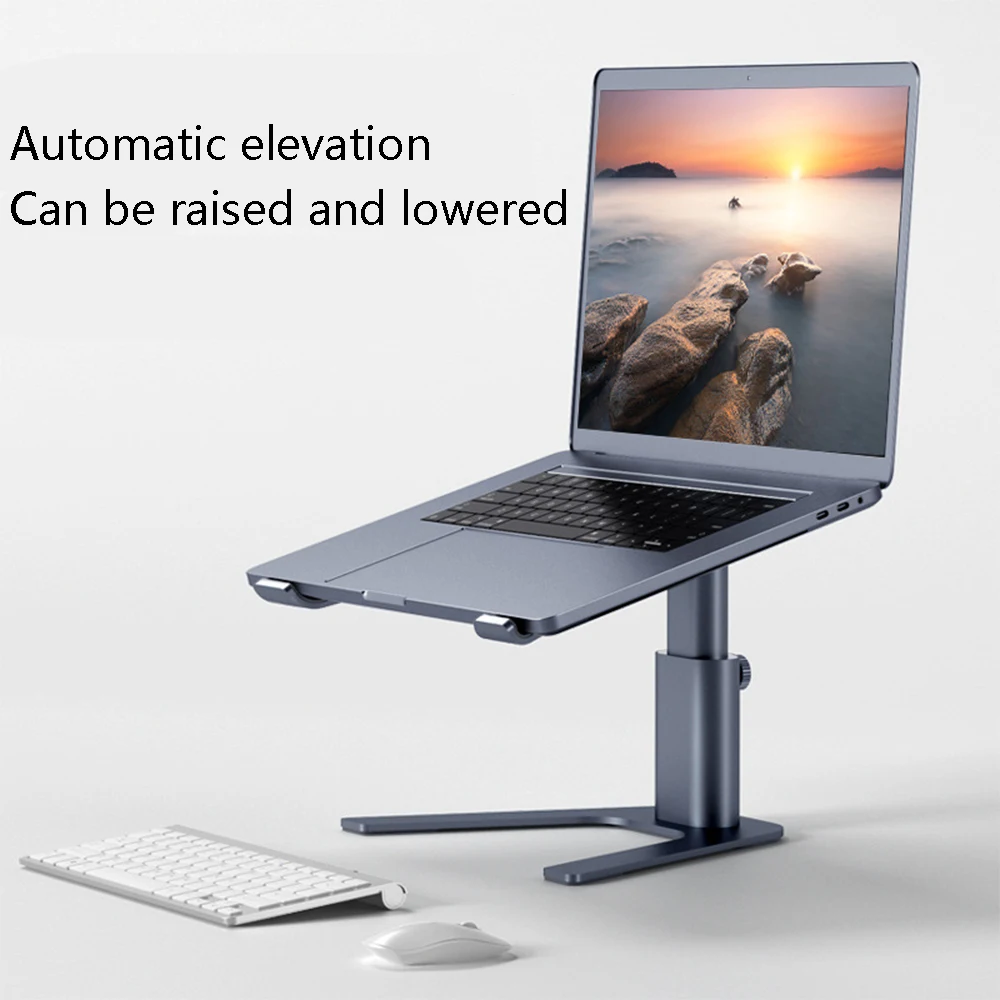

Подставка для ноутбука MacBook Pro Air, регулируемая высота, вращение на 360 градусов, алюминиевый эргономичный держатель-подставка для ноутбука