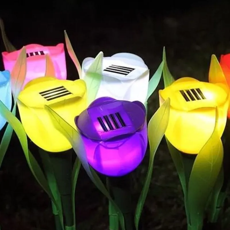 Светодиодный Цветок ночной Светильник для рождественского декора сада Патио