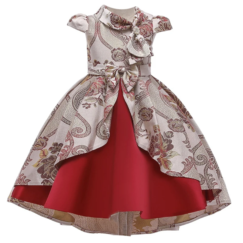 Детские вечерние платья смокинги для девочек Свадебное платье с вышивкой