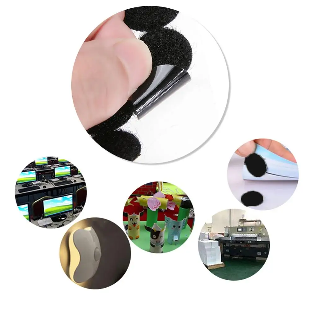 Самоклеящиеся Застежки-липучки нейлоновые крепления с крючками белые черные