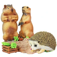 childrens gift solid simulation wild animal model toy mouse groundhog squirrel hedgehog model figure model