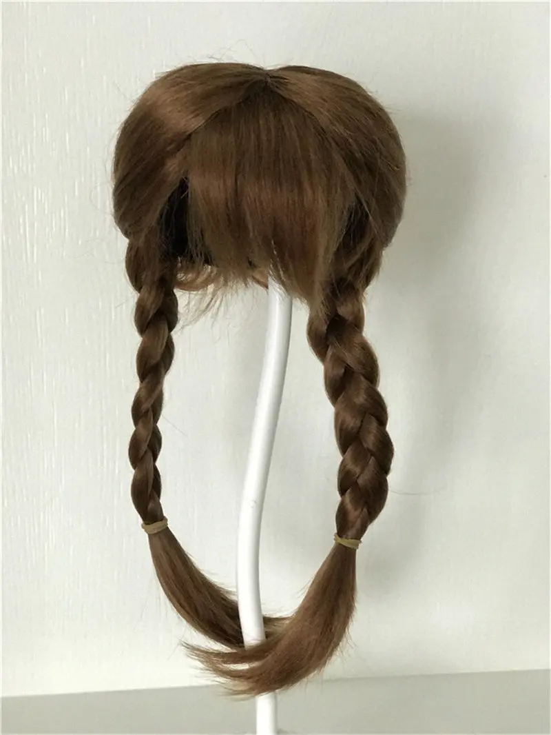 

New braid brown hair Wig for 22inch Reborn Dolls Long Strainght hair for 48-55cm Silicone Reborn Baby Doll Hair Wig