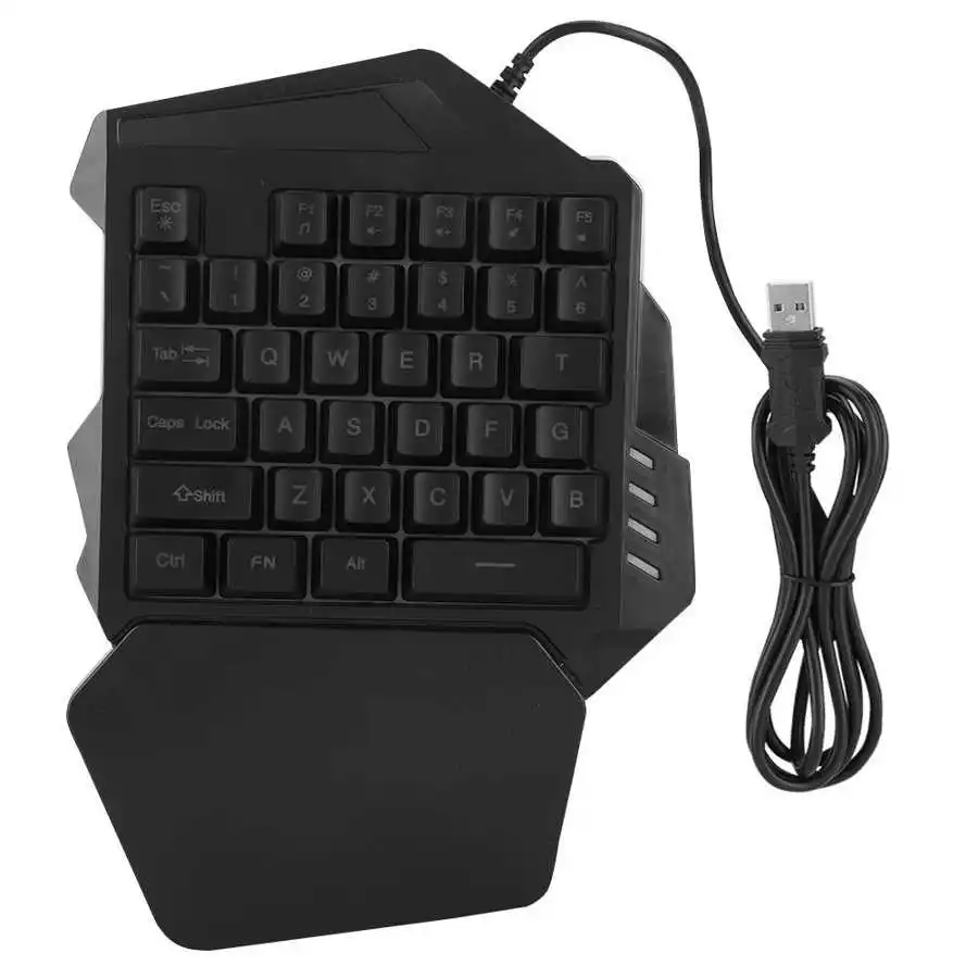 HXSJ Механическая односторонняя игровая клавиатура с 35 клавишами FN Игровая