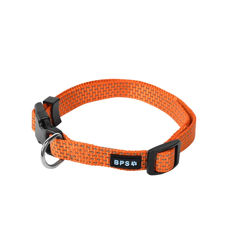 

Reflector Dog Collar Fashion Solid Color Adjustable Durable Large And Medium Sized Dog Golden Retriever Corgi Collar For Leash