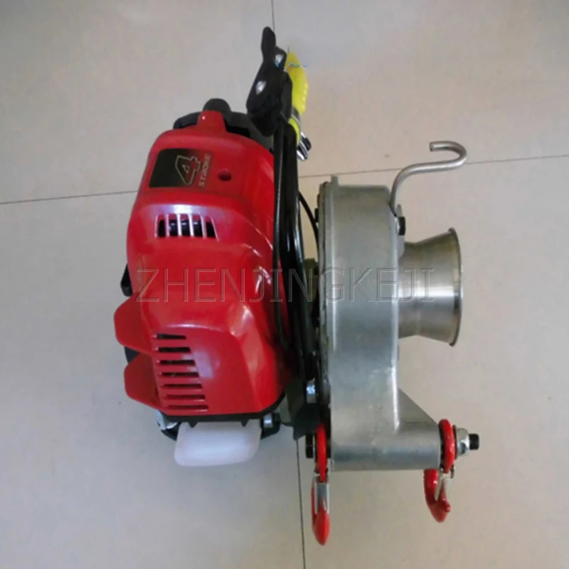 

1 Ton Small Portable Wring Mill Gasoline Maneuver Take-up Machine Multifunction Electric Power Construction Tractor Equipment
