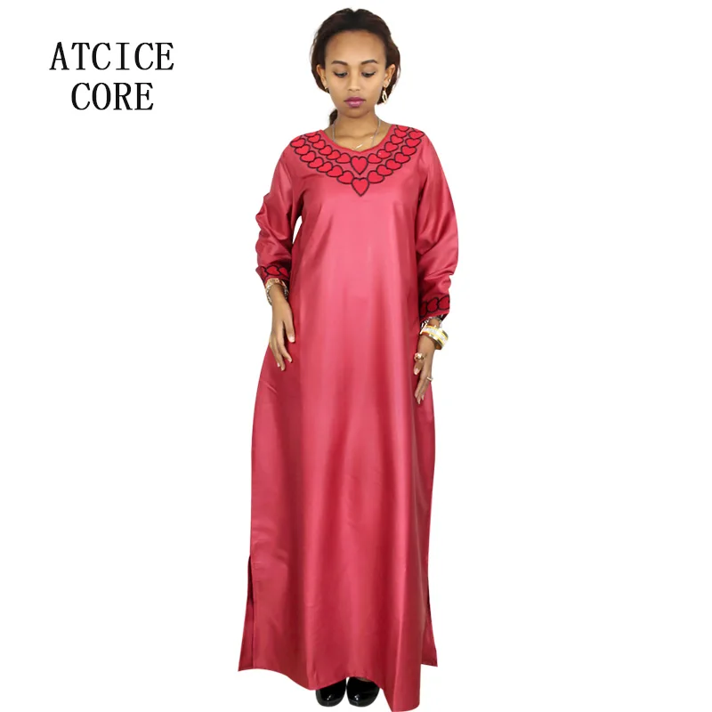 Африканское платье для женщин bazin Роскошное дизайнерское с вышивкой и шарфом |