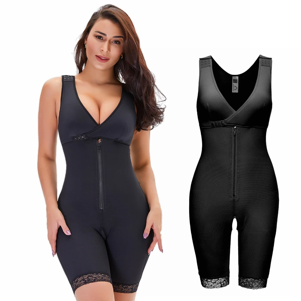 

Корректирующее боди женское, на молнии, с застежкой-клипсой