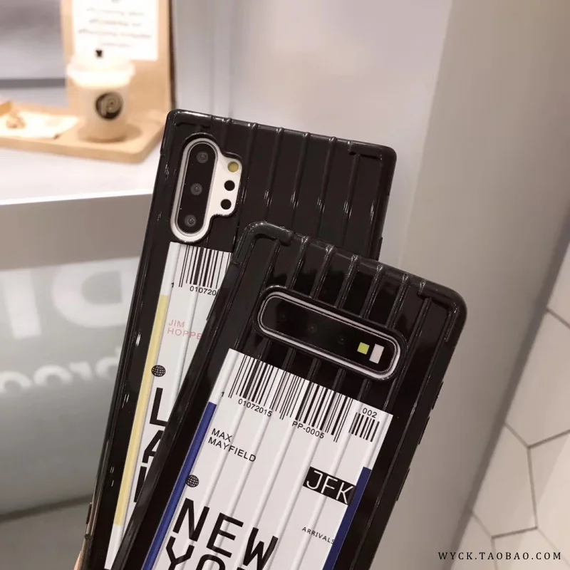 Aoweziic простой индивидуальный текст для Samsung S10 Note10 + S8plus S9 чехол телефона Note9 note8