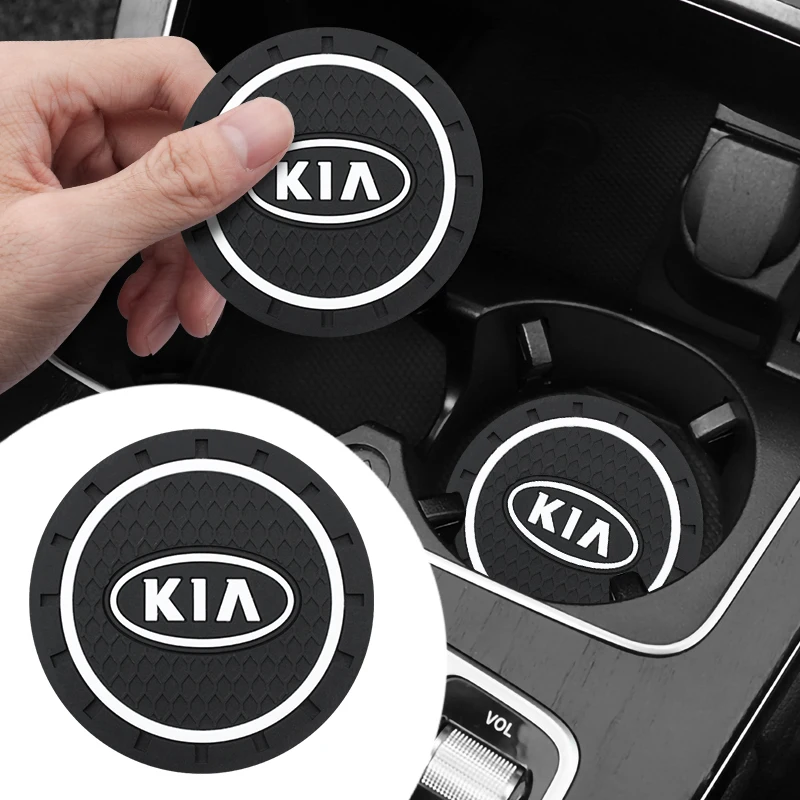 

1/2pc Car Cup Holder Non-slip Mat Interior Decoration Car Styling Accessories For KIA Cerato Sportage R K2 K3 K5 RIO 3 4 Sorento