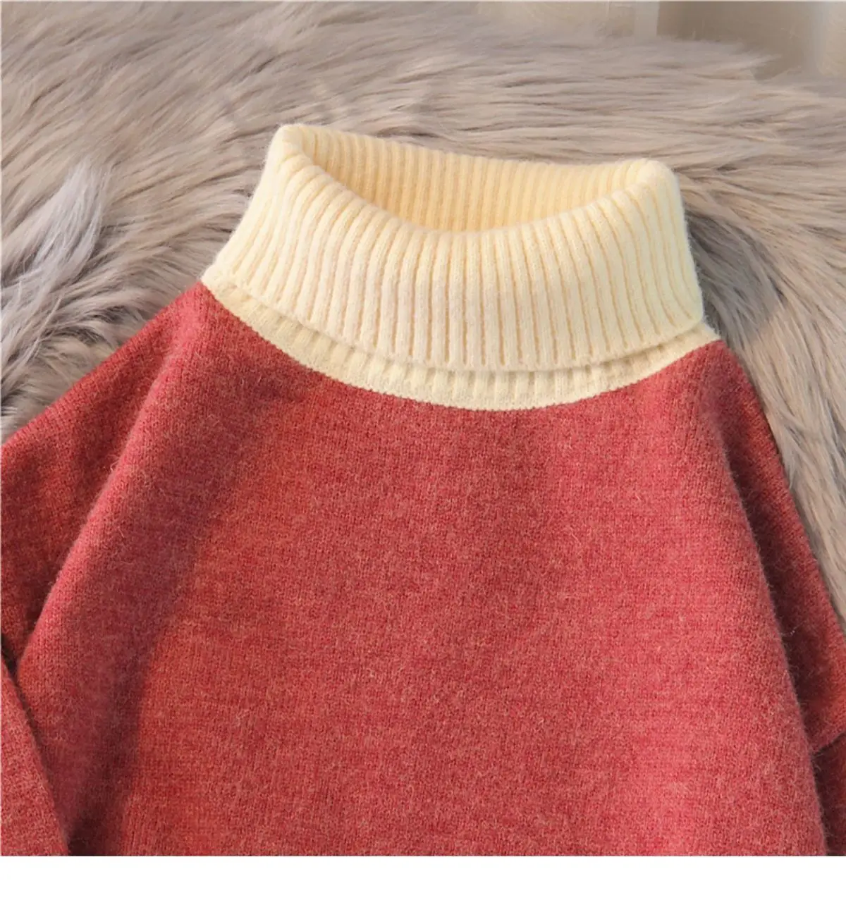 

Sweater female printed turtleneck 2020 new fashion autumn and winter student Japanese o neck pullover sweater