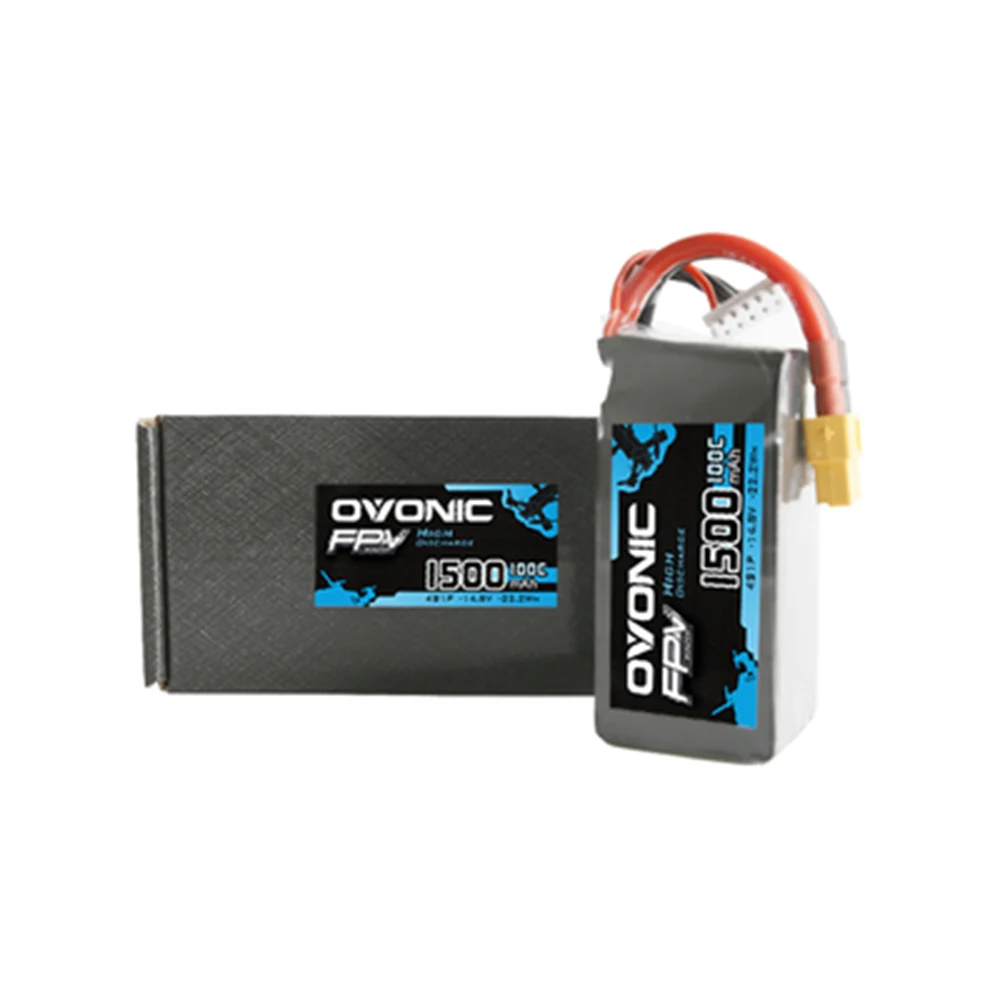 ovonic fpv 4s 100c 1300 мач 1500 мач 1050 мач с xt60 штекер н