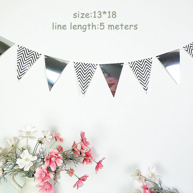 Бумажный баннер из розового золота на день рождения гирлянда для 1-го детского