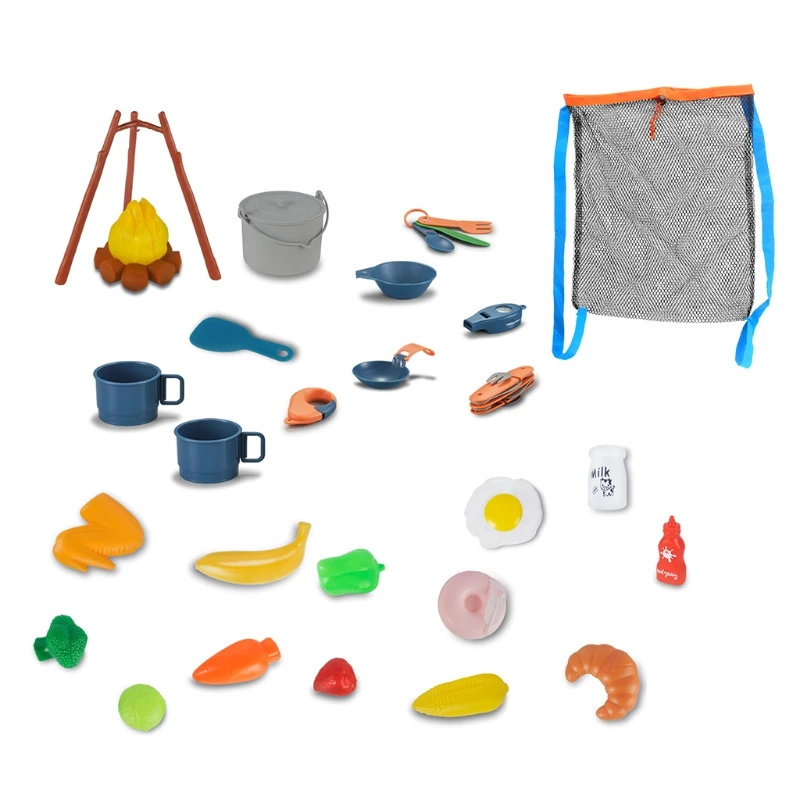 

Outdoor Toys Camping Tools Set Fun Little Toys Kids Play Tent Pops Up Tent with Kids Camping Gear Set Outdoor Toys