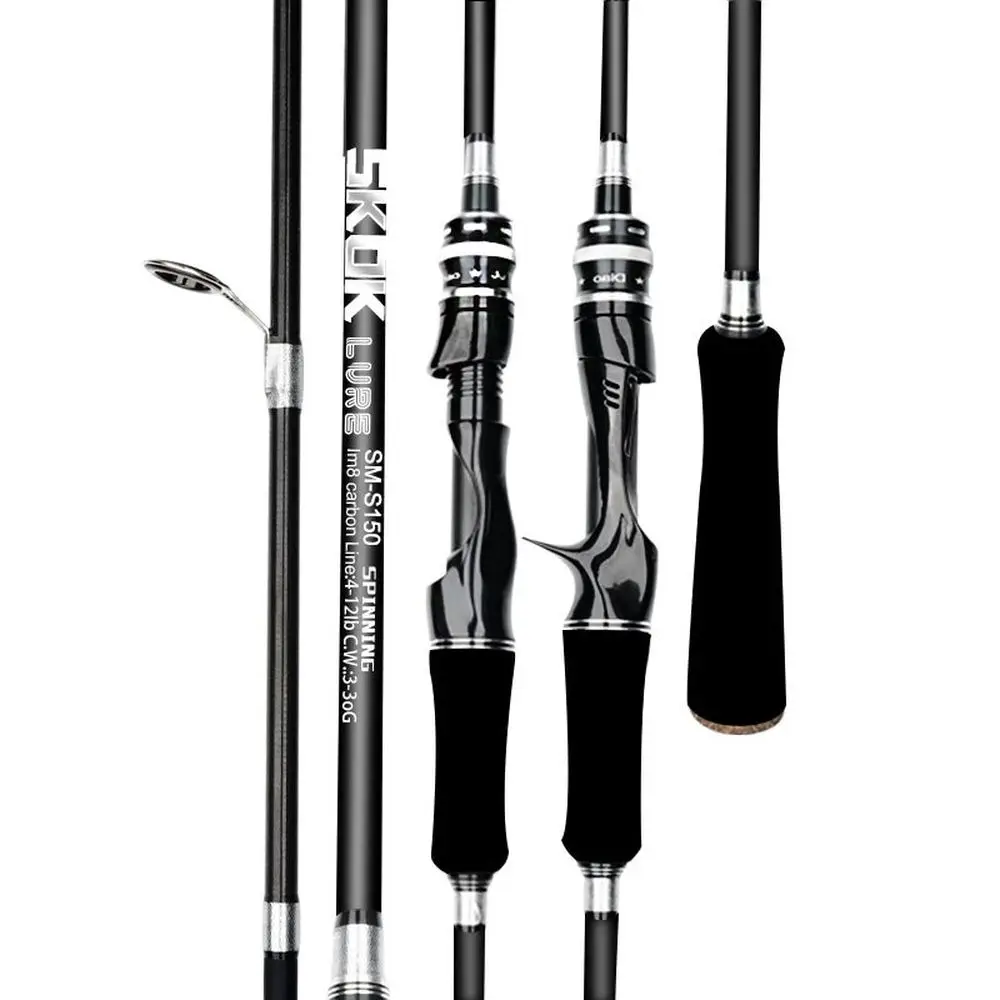

Carbon Casting Spinning Baitcasting Fishing Rod Travel Ultra Light 1.8m 2.1m 2.4m 2.7m Lure 5-30g Rod Fishing Tackle M Power
