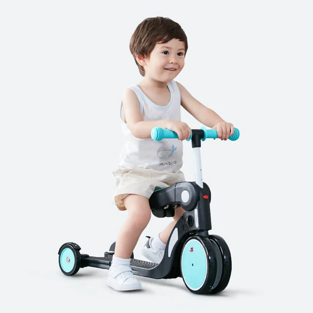 Детский трехколесный велосипед, скутер, ходунки для детей 2-6 лет, 5 в 1, многофункциональный трехколесный велосипед, игрушечный автомобиль