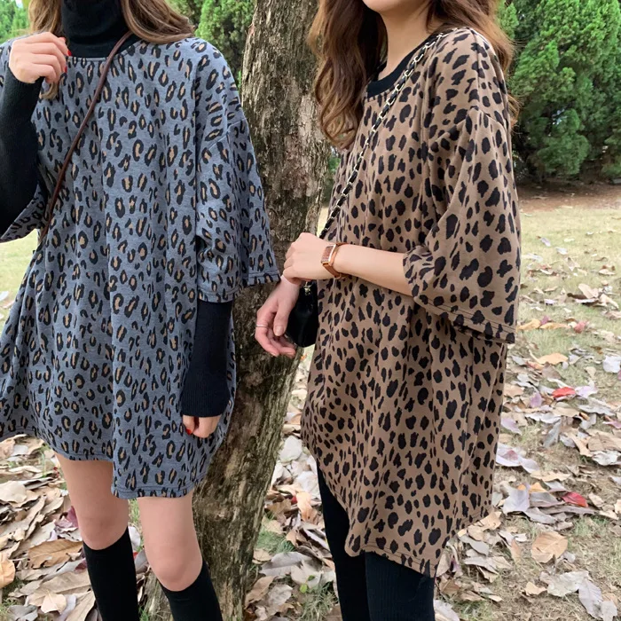 

Summer Women Leopard T Shirt O Neck Fashion Female Tshirt Short Sleeve Loose Home Ladies Tee Tops Mujer Camisetas S-XL