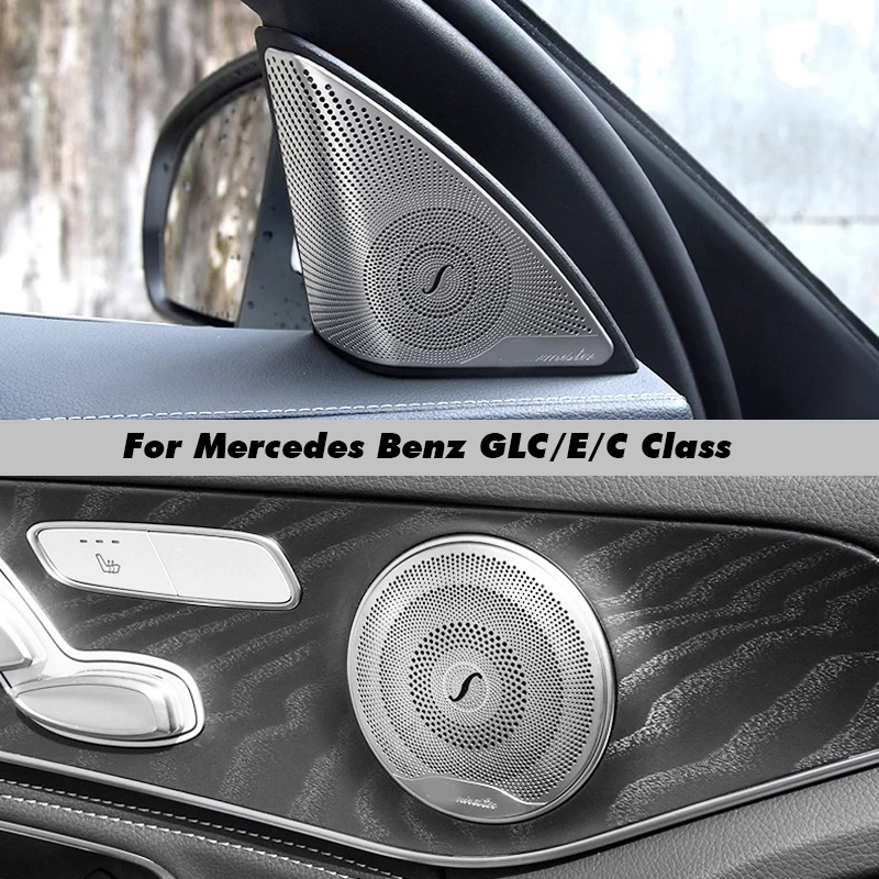 

Car Audio Speaker Cover Trim Door Loudspeaker Cover Trim Car Accessories interior for Mercedes Benz E/C/GLC Class W213 W205 X253