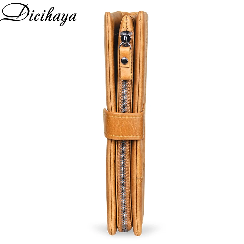 DICIHAYA брендовый мужской бумажник из натуральной кожи большой емкости больше карт