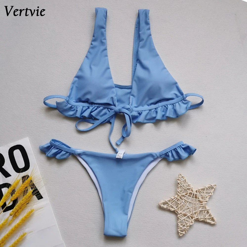 

Vertvie New Women's Swimsuit Brand Design Leopard Print Bikini Split Swimsuit High Quality Sexy Bikini High Waist Plus Size