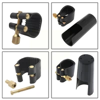 pu leather bb clarinet mouthpieces ligature and cap instrument music accessories fastener d7f6