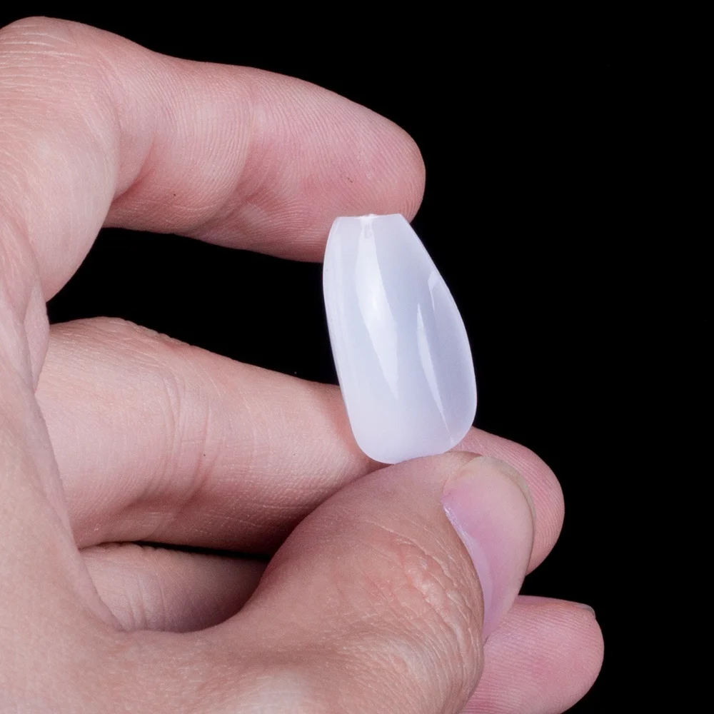 100 шт./коркор. короткий гроб балерины натуральные белые прозрачные искусственные