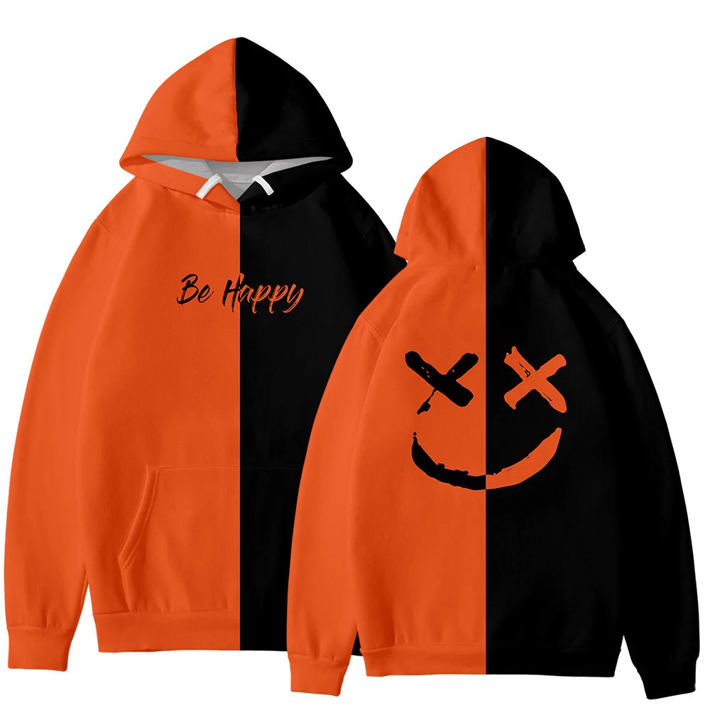 Мужские толстовки свитшоты счастливый улыбающийся принт лица мужские s