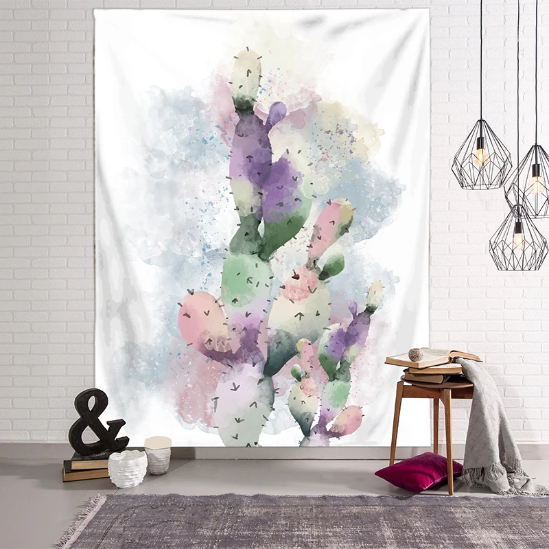 Пейзажные гобелены 3D пляжное полотенце с зелеными листьями красивый настенный