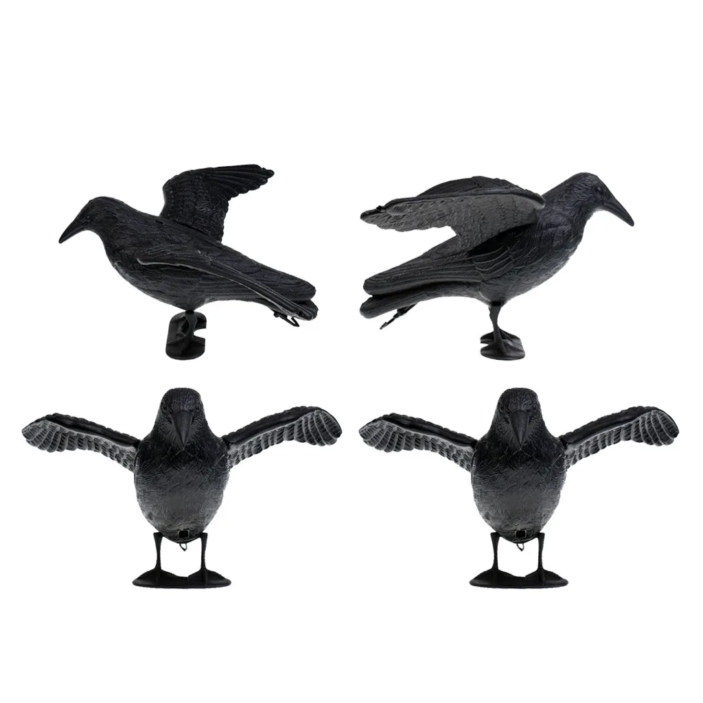 Искусственные реалистичные охотничьи приманки птица ворона садовая пугалка