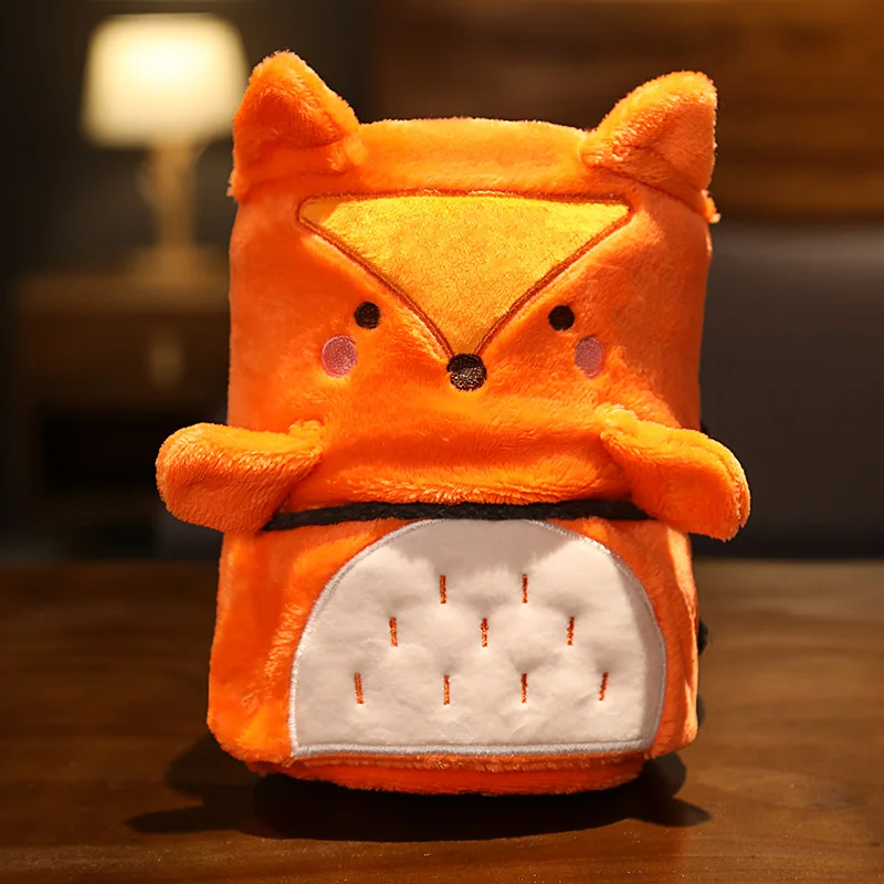 Милый плюшевый плащ с собачкой хаски 1 шт. мягкий изображением мультяшных