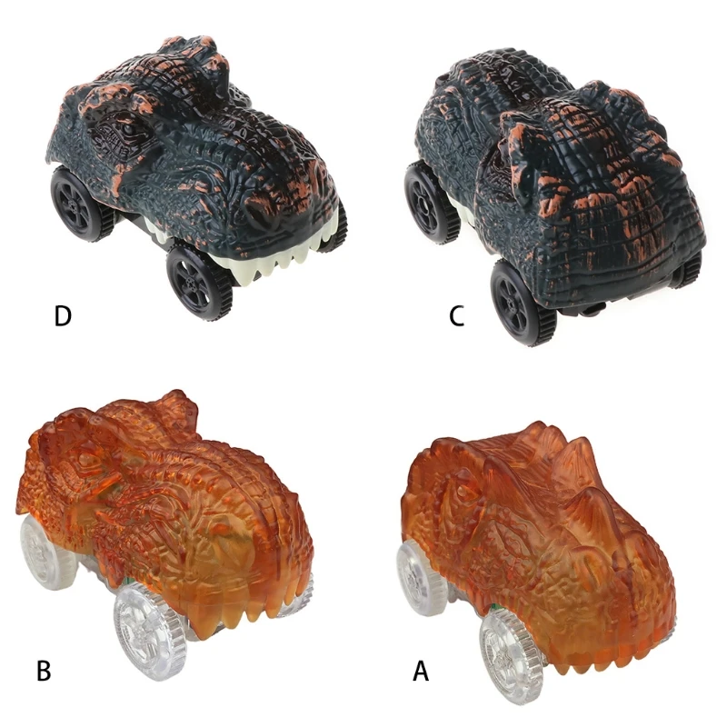 

N7ME динозавр трек автомобили совместимы с большинством треков светильник гоночный трек аксессуары с 3 мигасветодиодный светильник дами s