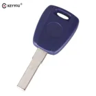 KEYYOU 10X для Fiat Key Shell SIP22 Blue Blank Shell для Fiat 500 Ducato Key Uncut Blade