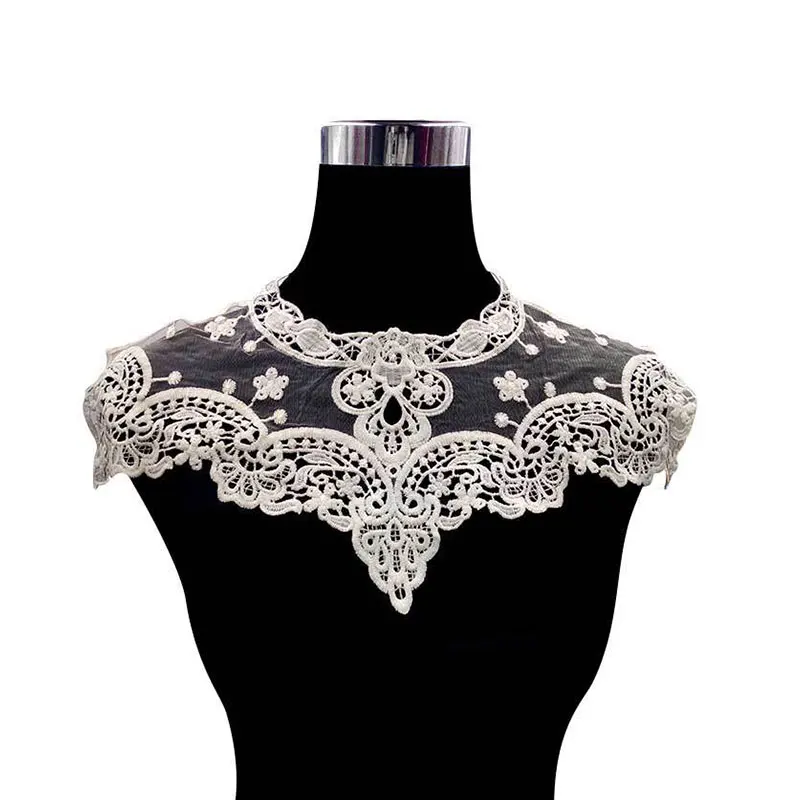 

Embroidery Venise Lace Neckline Collar Embellishment Sewing Applique Trims Lace fabric Dress Supplies Scrapbooking