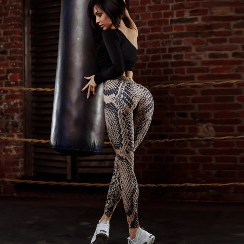 

Snake Pattern Print leggings women Fitness Leggings Push Up Quick Dry High Waist Workout Legging Sporting Pants Leggins