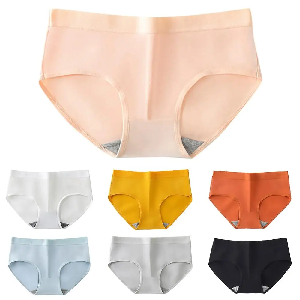 

Ice Silk No Trace Womens Underwear Panties Female Sexy Mid-waist soft Briefs