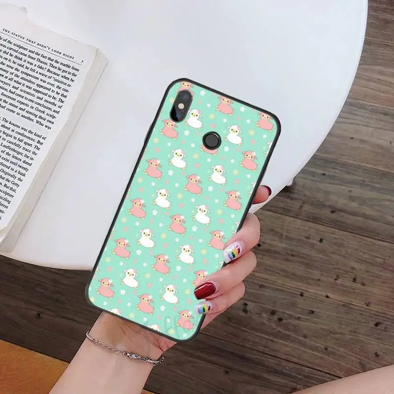 

Cute cartoon little alpaca Phone Case For Xiaomi redmi note mi 7 8 9 10 a s t pro max 4G 5g shell coque
